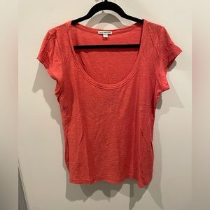 James Perse scoop neck tee size 4
